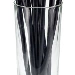 Cannuccia in PLA Ø 7x145 mm Biodegradabili, Conf. 500 pz - Nero