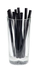 Cannuccia in PLA Ø 7x145 mm Biodegradabili Conf. 500 pz, Cart. 20 cf (10.000 pz) - Nero