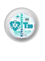 Piatto piano compostabile riutilizzabile Ø 22 cm, Conf 15 pz - Bianco - immagine 2