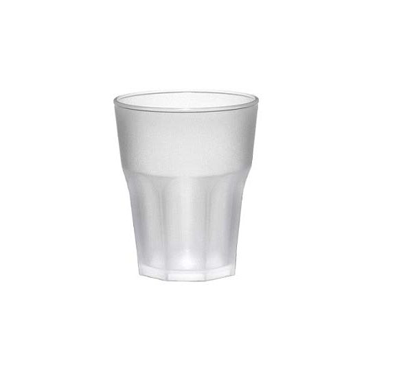 Bicchiere in PP Ø 6x10 cm 290 cc, Conf. 8 pz - Satinato