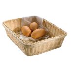 Cestino in Polipropilene rettangolare 30x40x8 cm - Beige