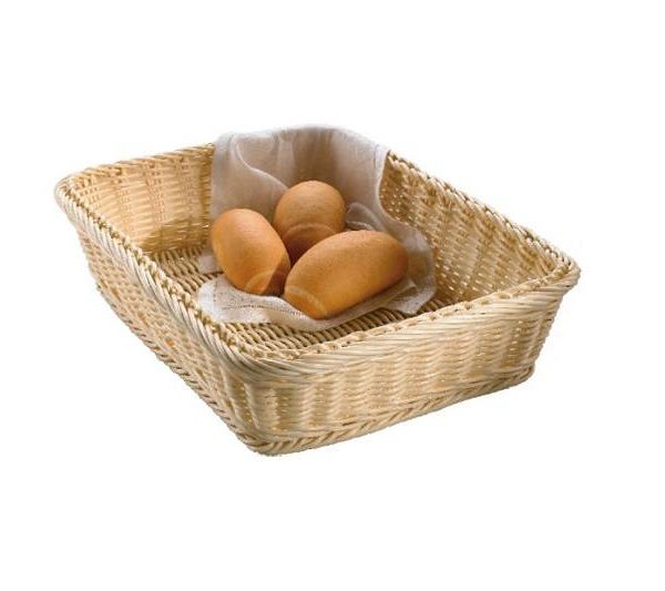 Cestino in Polipropilene rettangolare 30x40x8 cm - Beige