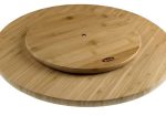 Tagliere in Bamboo rotondo Ø 40 cm con base girevole - immagine 2