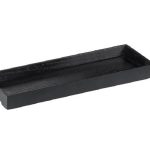 Vassoio in bamboo 9x24x2,5 cm - Nero