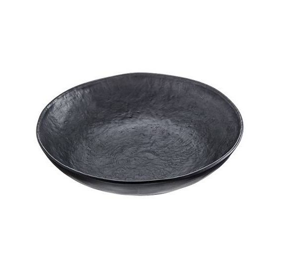 Vassoio in melamina rotondo Ø 39,7x3,4 cm - Nero