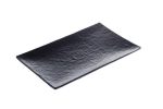 Vassoio in melamina rettangolare 40,5x26x3,8 cm - Nero