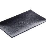 Vassoio in melamina rettangolare 40,5x26x3,8 cm - Nero