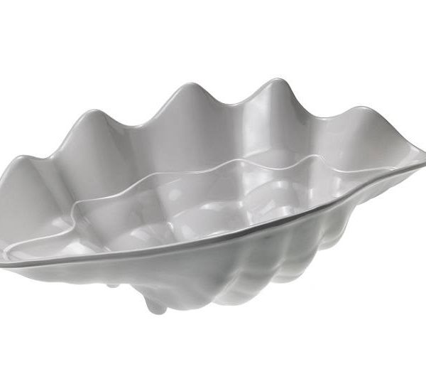 Vassoio in melamina Conchiglia 55x28x17 cm