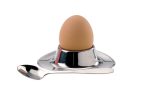 Portauovo in acciaio con cucchiaio - immagine 2
