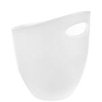 Secchiello in plastica Ø 13x17 cm con manico 1000 ml - Bianco