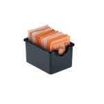 Vaschetta portabustine 8x5x5 cm, Conf. 12 pz - Nero