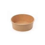 Insalatiera tonda in cartoncino 1300 ml, Conf. 24 pz - Beige - immagine 2
