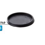 Coperchio in PS ø 5,5 cm per bicchiere da 75 ml, Conf. 50 pz - Nero