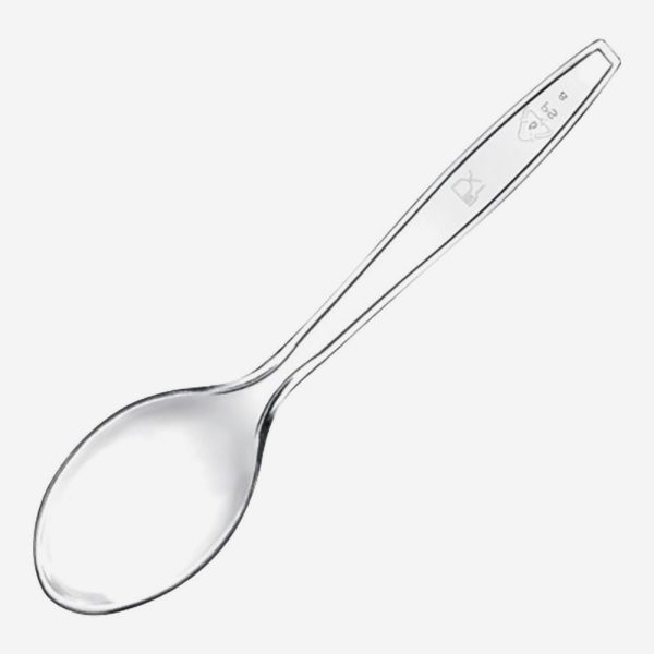 Cucchiai prmium trasparente 180 mm- 3 gr, Conf 20 pz