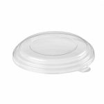 Coperchio rotondo in PET 18 cm pacchetto 50 pz, Conf. 8 pc (400 pz) - Trasparente