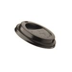 Coperchio in PS ø 8,3 cm per bicchiere da 240 ml pacchetto 50 pz, Conf. 20 pc - Nero