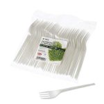Forchetta in CPLA monouso Bio compostabile 16 cm, Conf. 50