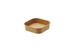 Insalatiera quadrata take away  17x17x5,6 cm - carta+PE, 1000 ml , Conf. 24 pz Colore Havana