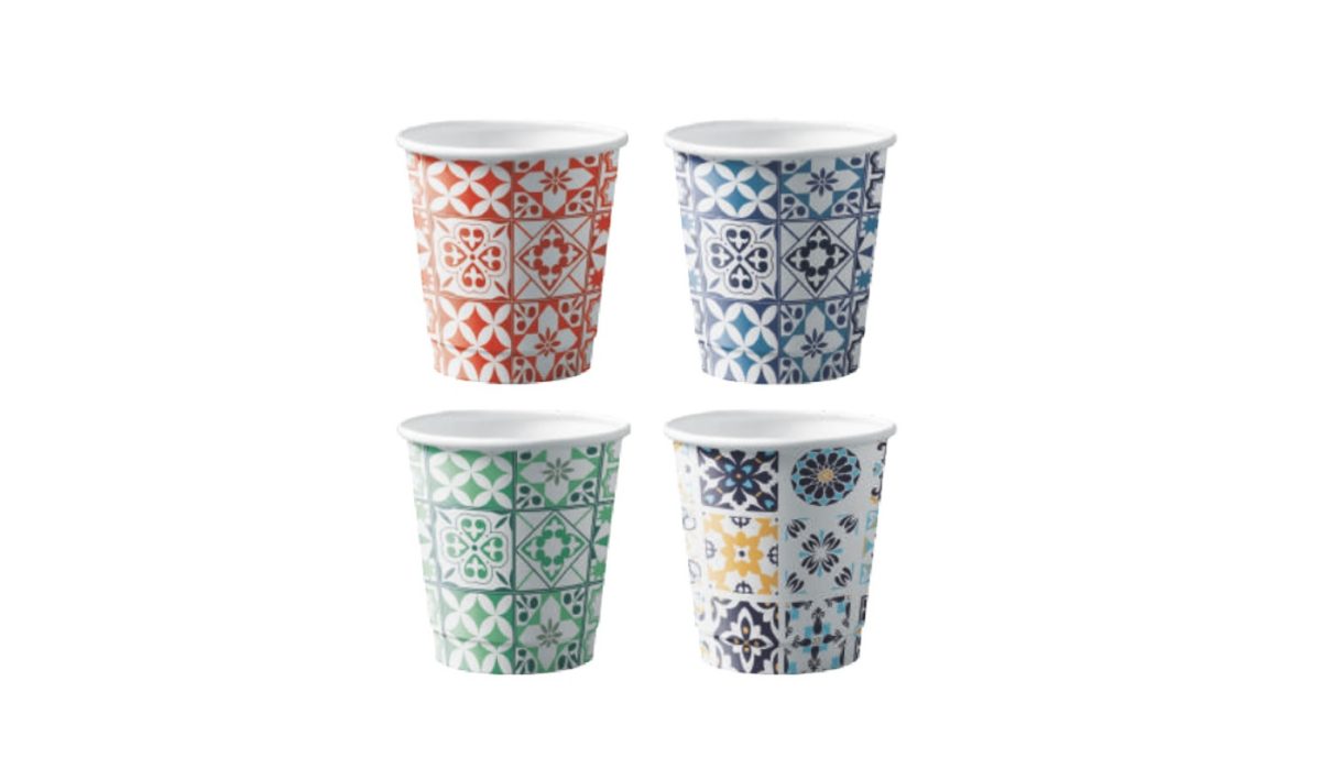 Bicchierino in Carta+PE 75 ml, Conf. 50 pz, Cart. 40 cf (2.000 pz) - Maioliche - immagine 2