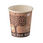 Bicchiere in Carta+PE 240 ml, Conf. 50 pz - Avana