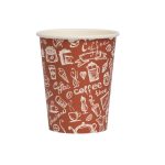 Bicchiere in Carta+PE 240 ml, Conf. 50 pz, Cart. 20 cf (1.000 pz) - Coffee Time