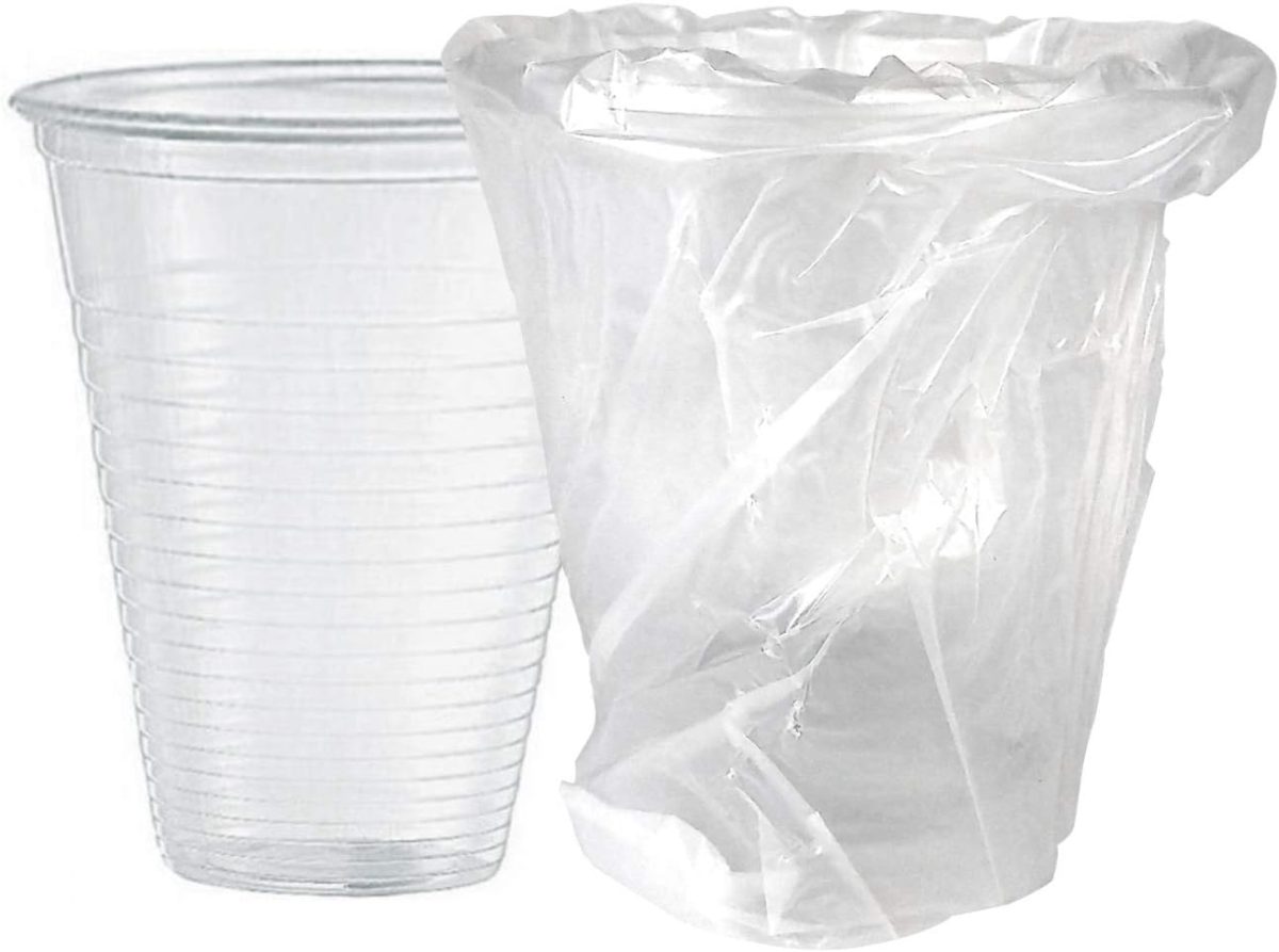 Bicchiere in PLA 200 ml imbustato singolarmente, Conf. 100 pz - Trasparente - immagine 2