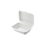 Sandwich box compostabile in polpa di cellulosa cm 18x12x7 cm - 1300 ml, Conf. 50 pz