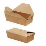 Box Scatola Chiusa, KRAFT/PE avana/avana cm19,5x9x6h 1200ml, Conf. 50 pz