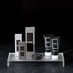 Supporto ad U in plexiglass cm. 25x12x3 h, Satinato