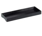 Vassoio rettangolare in Legno 24x9x2,5 cm - Nero - immagine 2