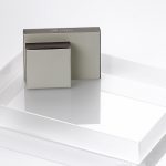 Vassoio rettangolare in plexiglass 15x20x2,7 cm - Satinato