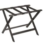 Reggivaligia in legno 65x36x51 cm - Nero