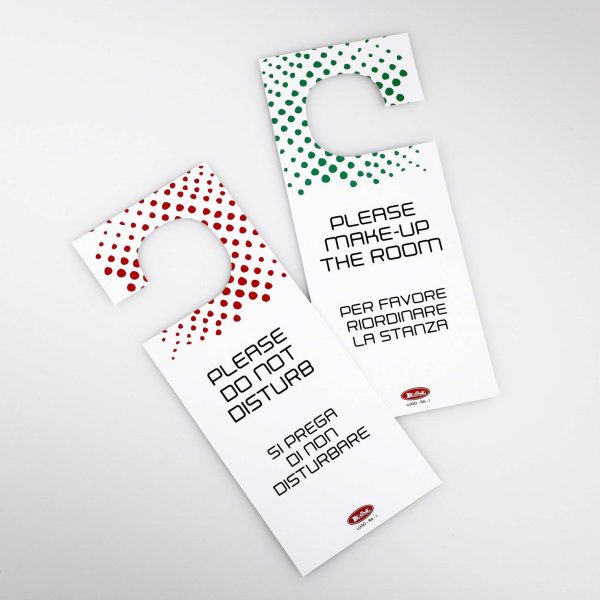 Appendiporta "Non disturbare", Conf 20 pz - Bianco