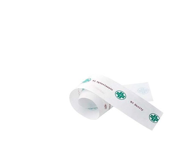 Strisce di garanzia WC in cellulosa 2 g, Conf. 1.000 pz - Bianco