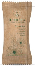 Set Barba Herbera con rasoio e crema in flow pack 10 ml, Conf. 150 pz - immagine 2