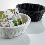 Cestino Vanity ovale 16x13x6 cm , Nero