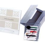 Set cucito in astuccio (2 bottoni, ago e cotone 5 colori), Conf 100 pz