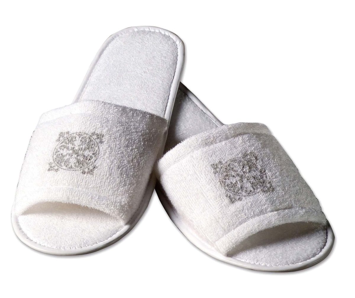 Ciabatte aperte in spugna con suola in gomma Taglia Unica, Conf. 50 paia - Bianco - immagine 2