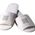 Ciabatte aperte in spugna con suola in gomma Taglia Unica, Conf. 50 paia - Bianco