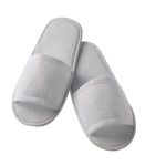 Ciabatte aperte in spugna con suola in gomma Taglia unica, Conf. 10 paia - Bianco