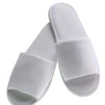 Ciabatte aperte in spugna con suola in gomma Taglia Unica, Conf. 50 paia - Bianco