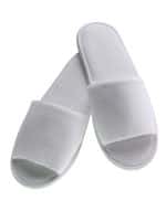 Ciabatte aperte in spugna con suola in gomma Taglia Unica, Conf. 50 paia - Bianco