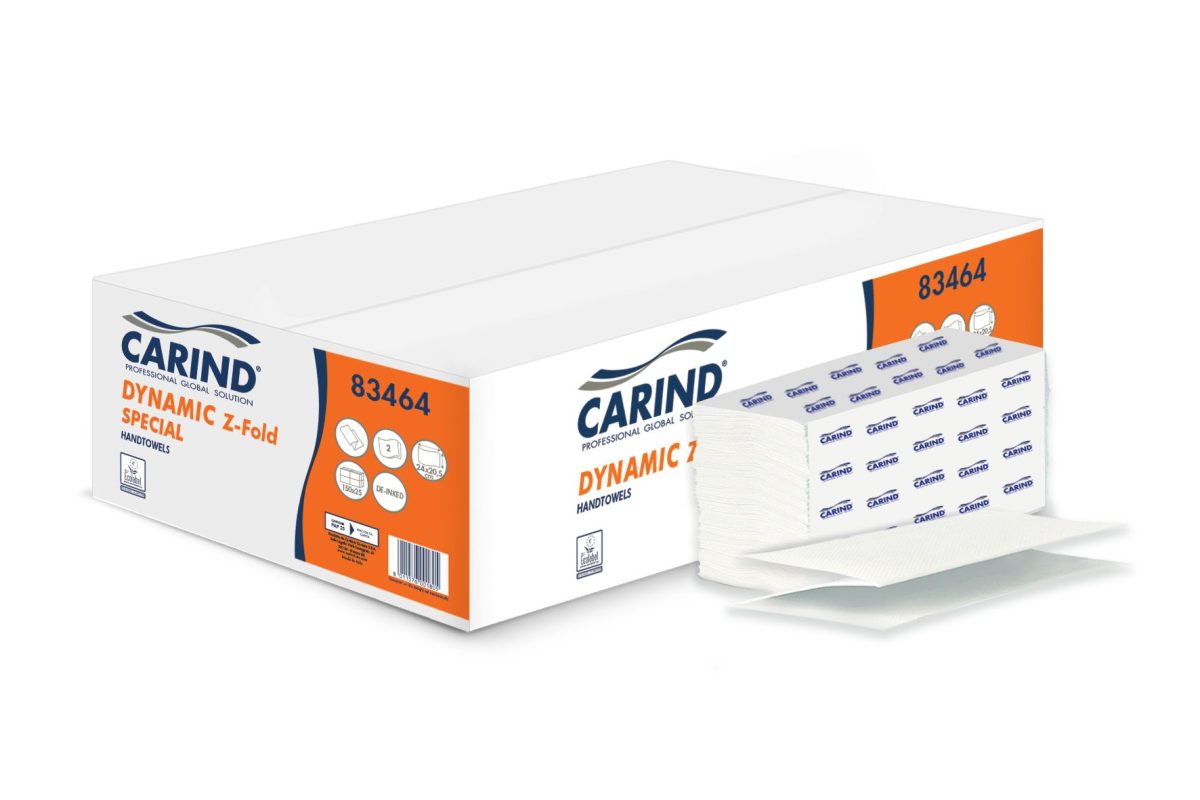 Asciugamano piegato a Z De-inked 2 Veli pacco 150 pz, Conf. 25 pc (3.750 pz) - immagine 3