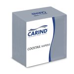 Tovagliolo in cellulosa 2 veli 24x24 cm pacco 100 pz, Conf. 20 pc (2.000 pz) - Blu