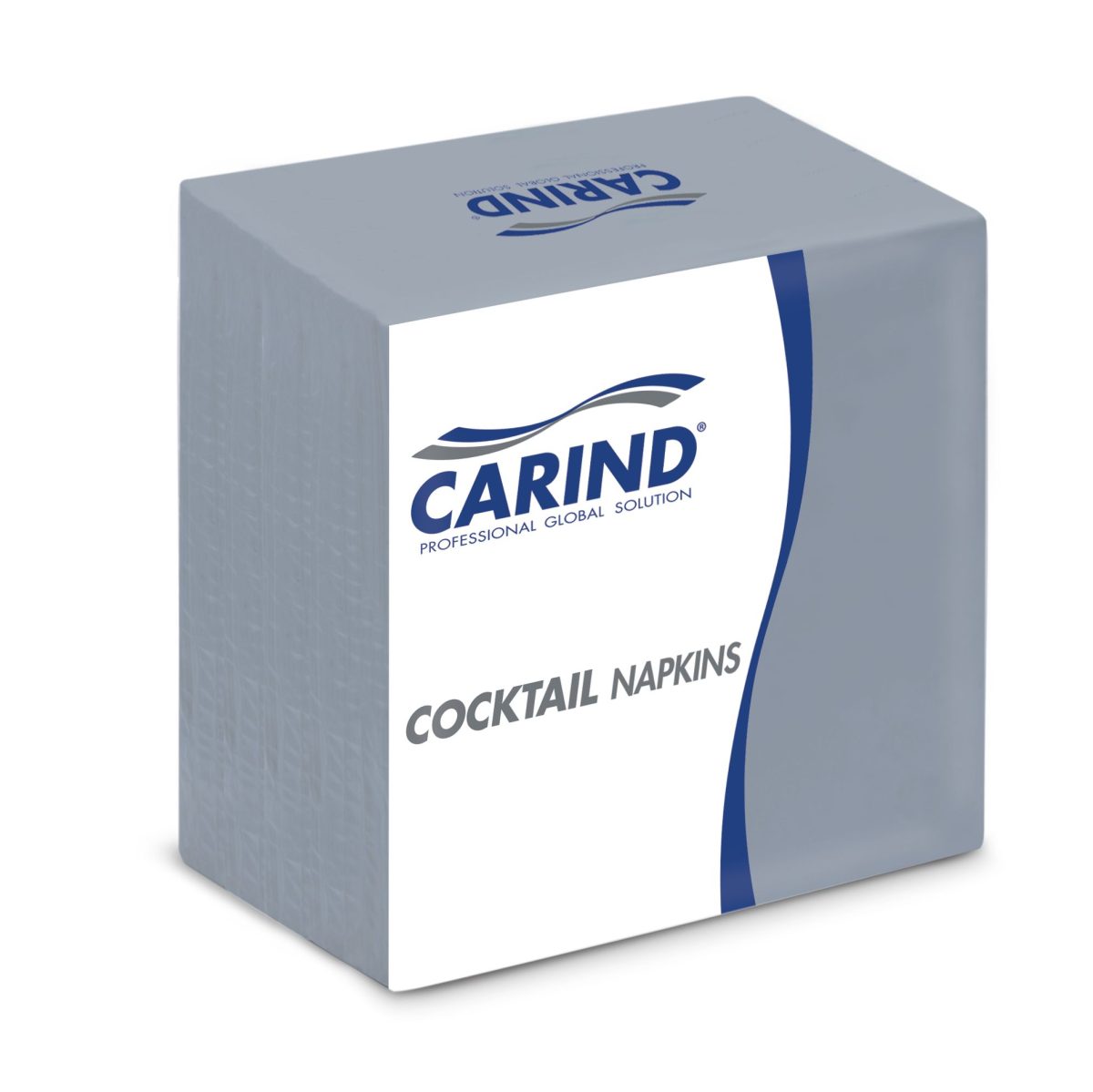 Tovagliolo in cellulosa 2 veli 24x24 cm pacco 100 pz, Conf. 20 pc (2.000 pz) - Grigio - immagine 2