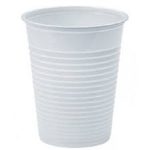 Bicchiere in plastica 200 cc Conf. 100 pz Cart. 30 cf (3.000 pz) - Bianco - immagine 2