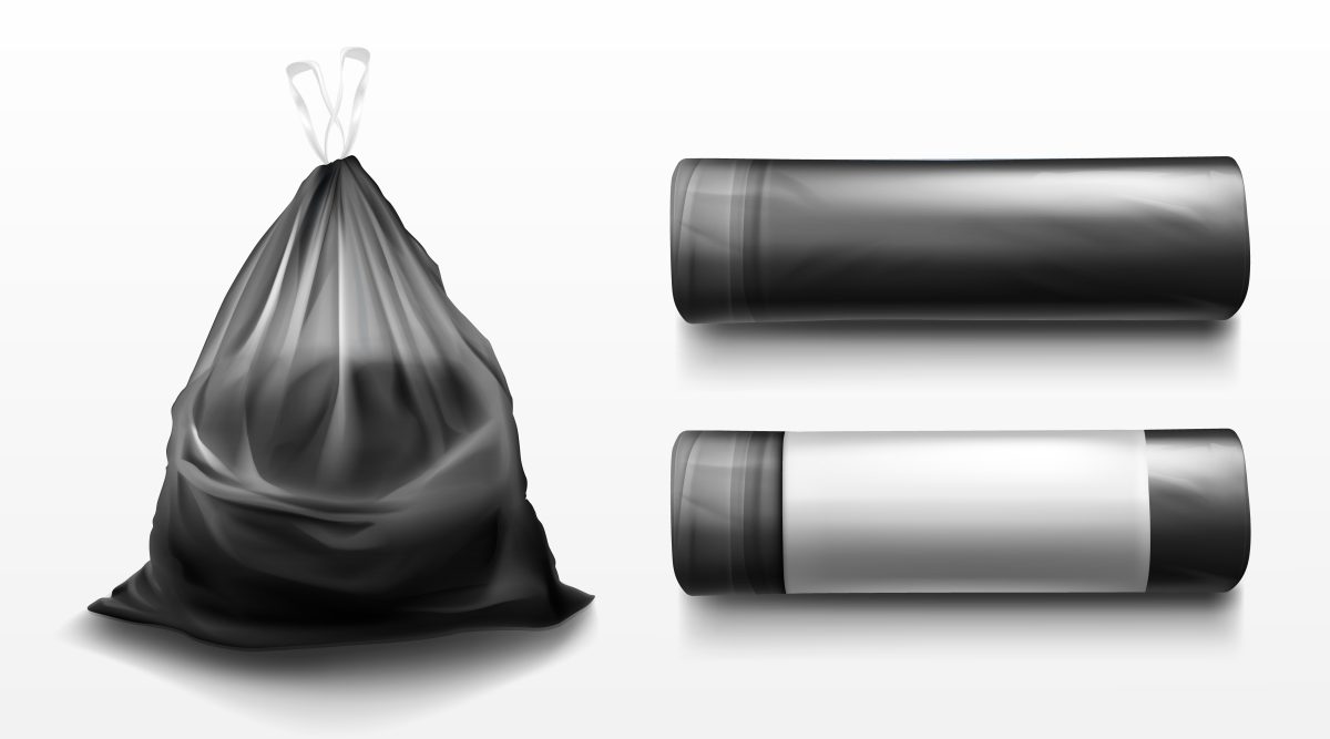 Busta ambiente- spazzatura interfogliata 90x120 cm, Conf. 20 kg, -Nero - immagine 2