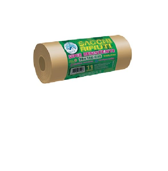 Busta ambiente- Sacco rifiuti 70x110 cm (600gr) , Conf. 1 pz - Ambra