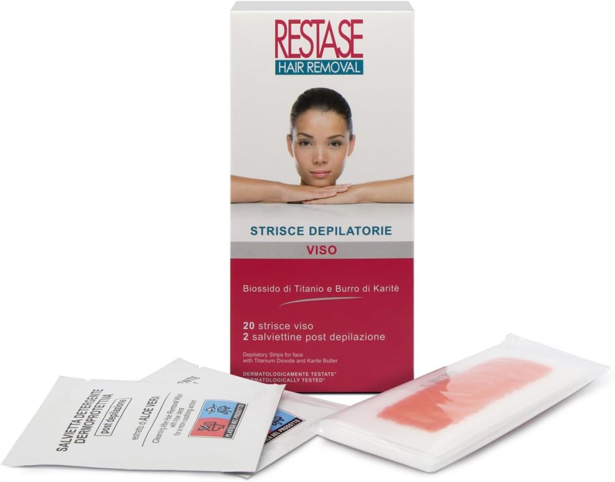 Stricia depilazione Viso TiO2 e karitè+ 2 salviette, Conf. 100 pz - immagine 2
