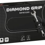 Guanto in Nitrile Diamonds Mis. L, Conf. 50 pz - Aranancione